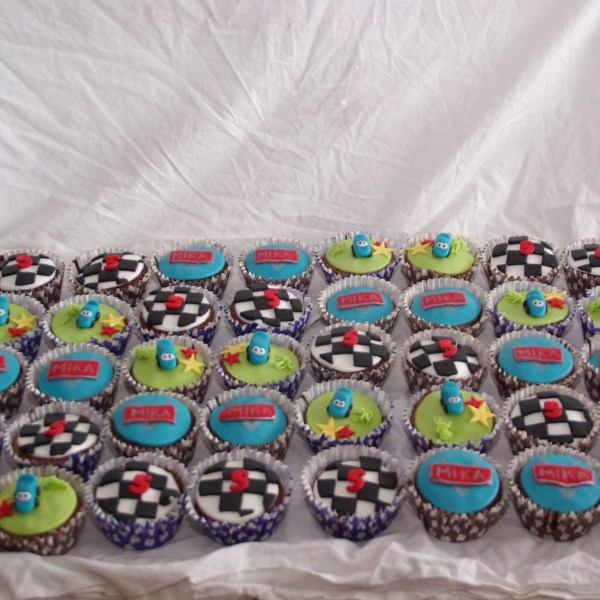 cars chocolade cupcakes