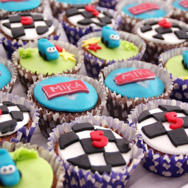 cars chocolade cupcakes