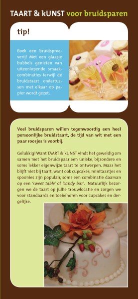 folder TAART & kUNST binnenkant bruidsparen