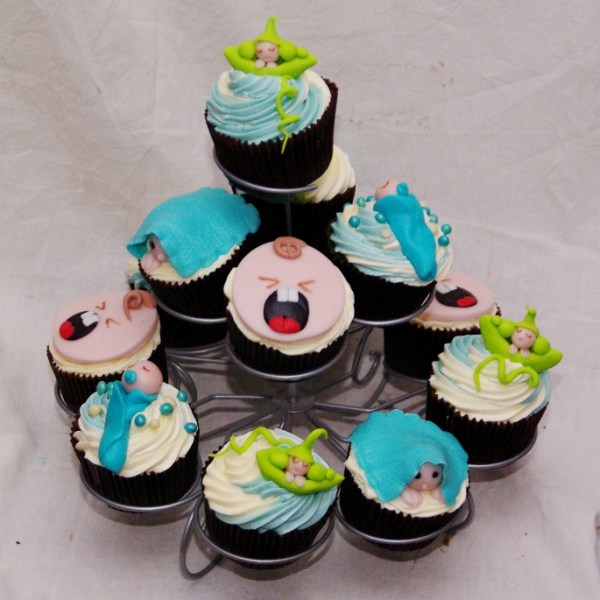 babyshower cupcakes