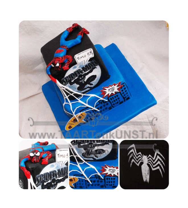 spiderman stapeltaart