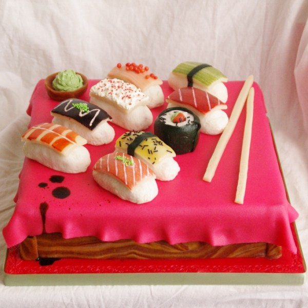 sushi taart cake cakepops