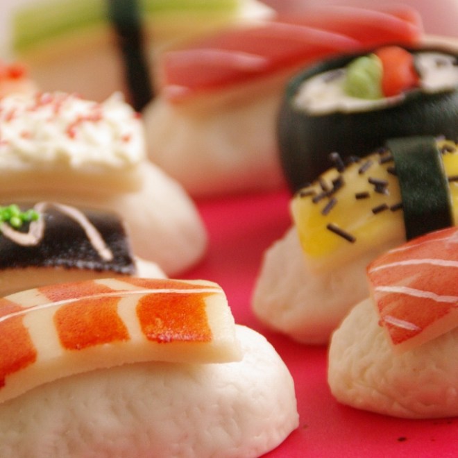 sushi taart cake cakepops