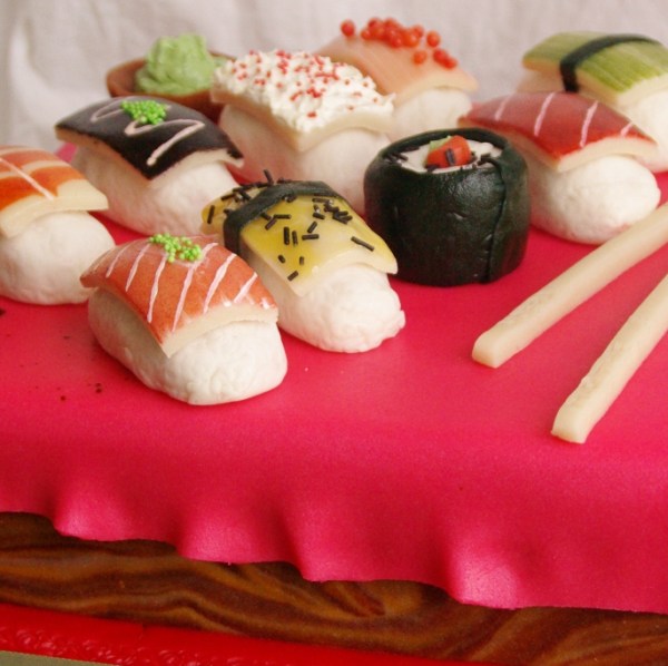 sushi taart cake cakepops