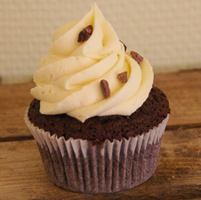 triple chocolate cupcake