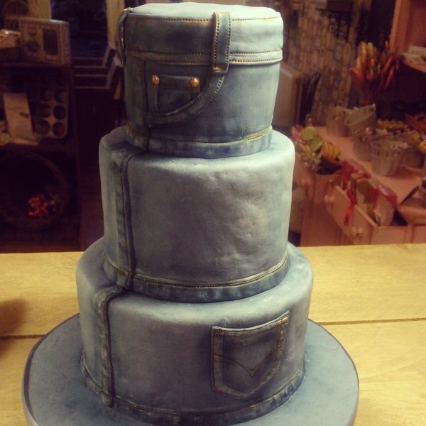 jeans men at work cake