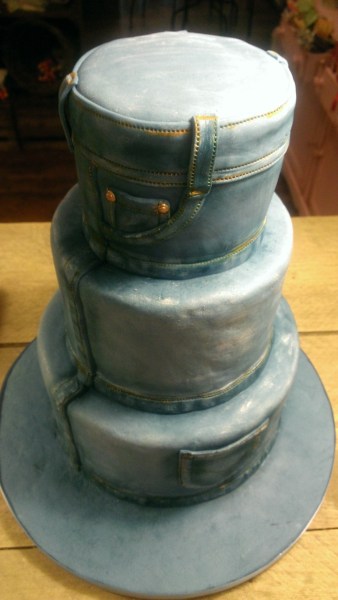 jeans men at work cake