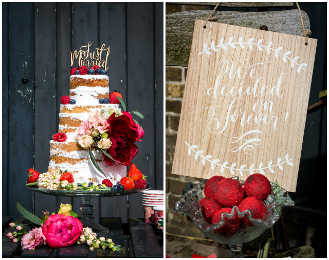 640 Rustic Chique collage taart bordje_578419